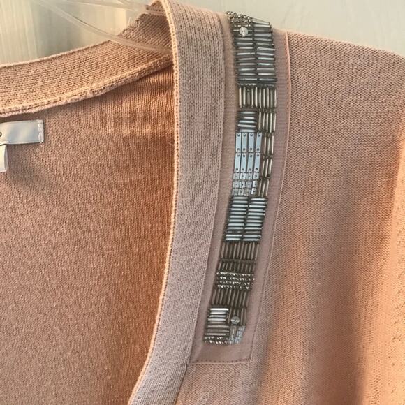 Gap cropped cardigan embellished pink Large - Picture 2 of 2